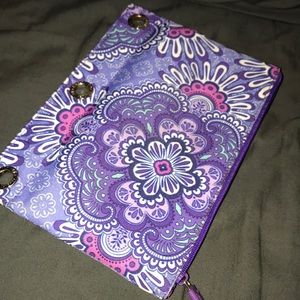 vera bradley floral pencil pouch